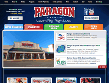Tablet Screenshot of paragongymnastics.com